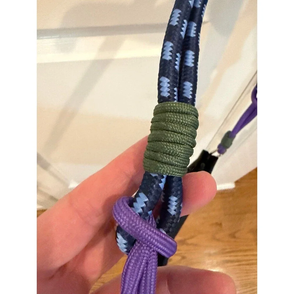 Rope Handled Black Nylon Bag